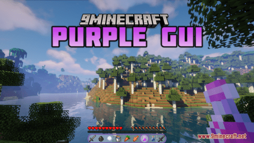 Purple GUI Resource Pack (1.20.6, 1.20.1) – Texture Pack Thumbnail