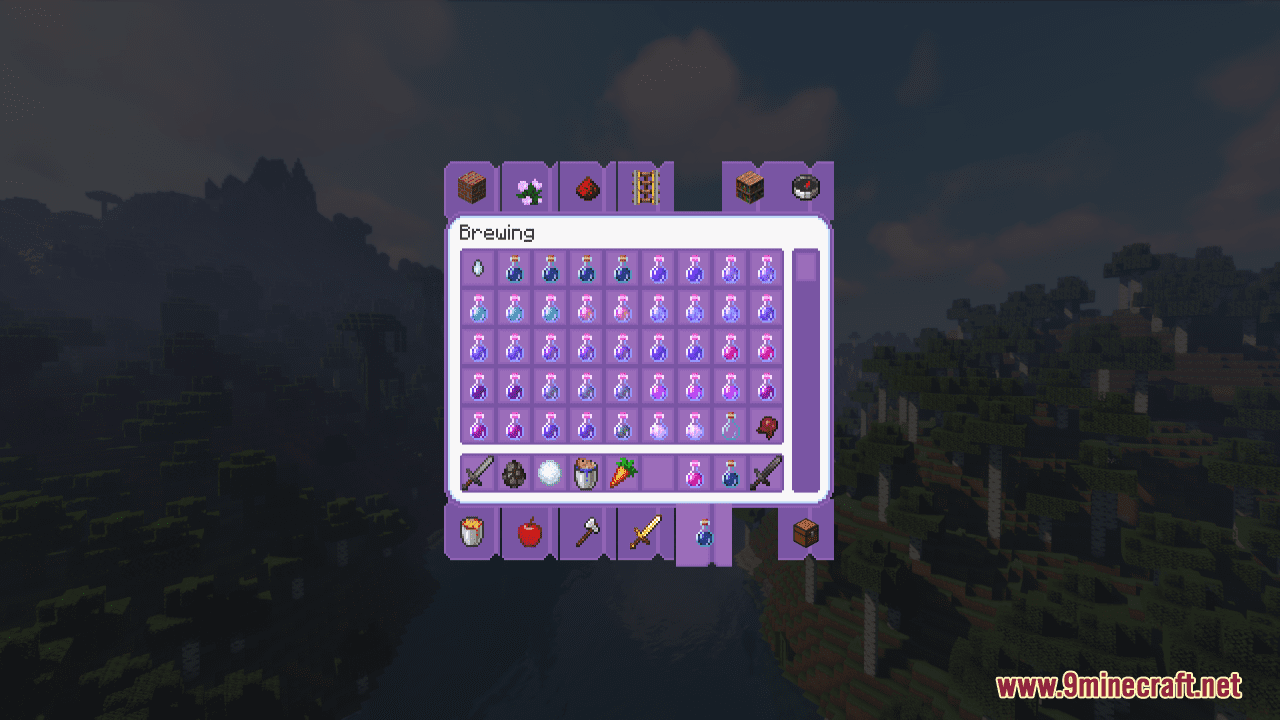 Purple GUI Resource Pack (1.19.4, 1.19.2) - Texture Pack 11