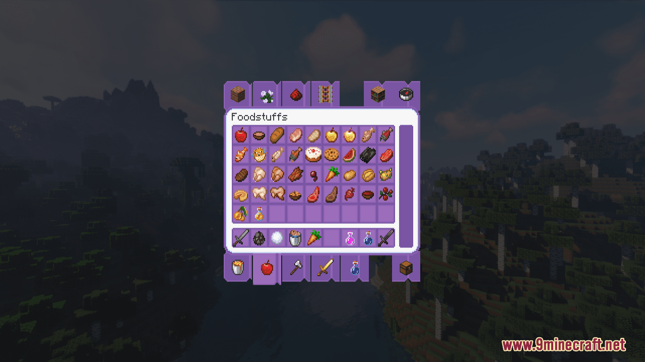 Purple GUI Resource Pack (1.19.4, 1.19.2) - Texture Pack 10