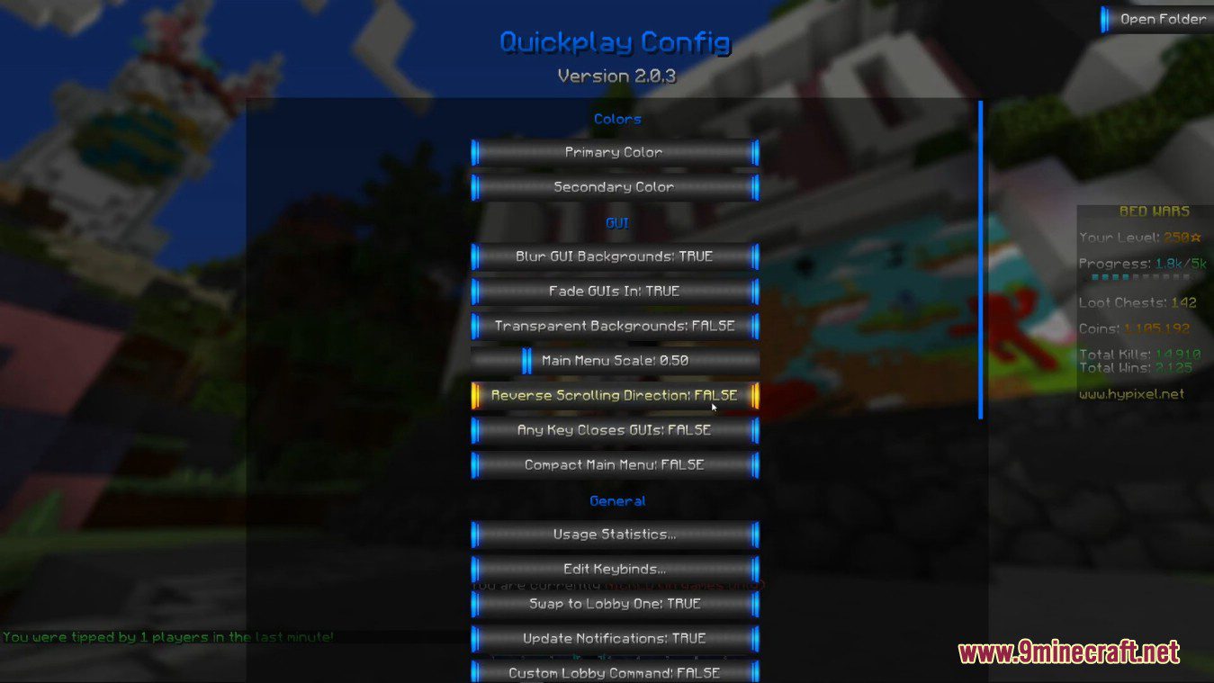 Quickplay Mod (1.12.2, 1.8.9) - Quickly Join Games on the Network 6