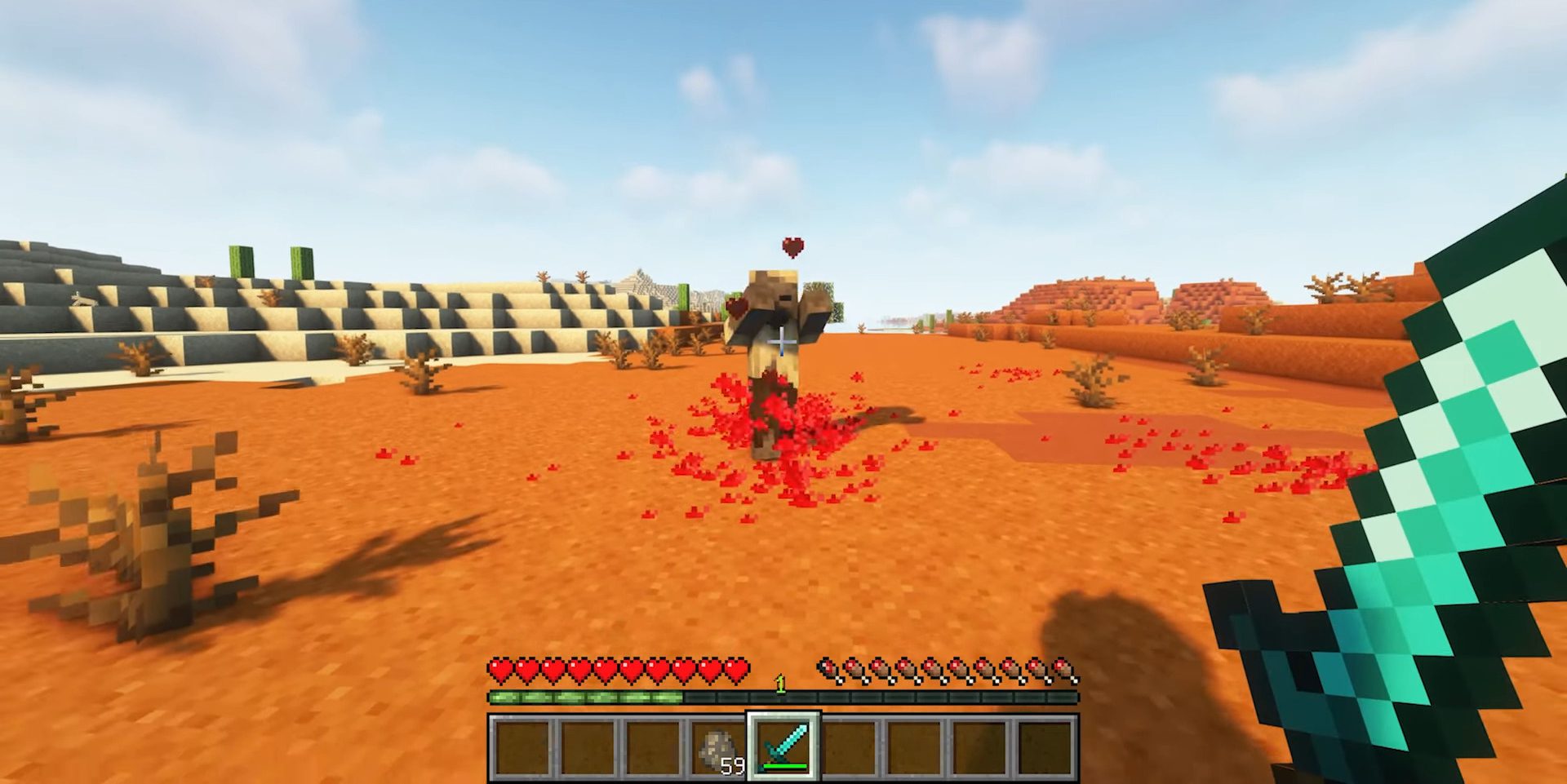 Realistic Blood Physics Mod (1.19.2, 1.18.2) - Chance of Bleeding 12