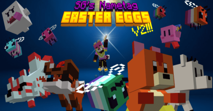 SG NameTag EasterEggs Texture Pack (1.19) - MCPE/Bedrock 1