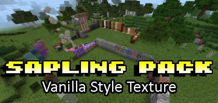 Sapling Texture Pack (1.20, 1.19) - MCPE/Bedrock 1