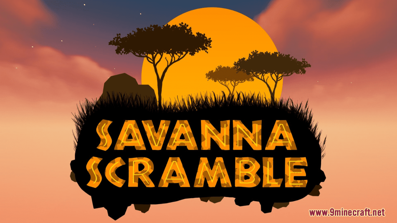 Savanna Scramble Map (1.21.1, 1.20.1) - Let's Go To Africa! 1