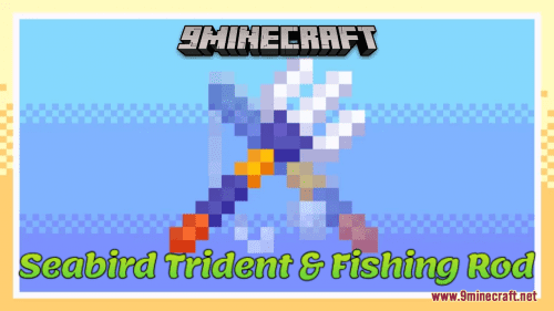 Seabird Trident & Fishing Rod Resource Pack (1.20.6, 1.20.1) – Texture Pack Thumbnail