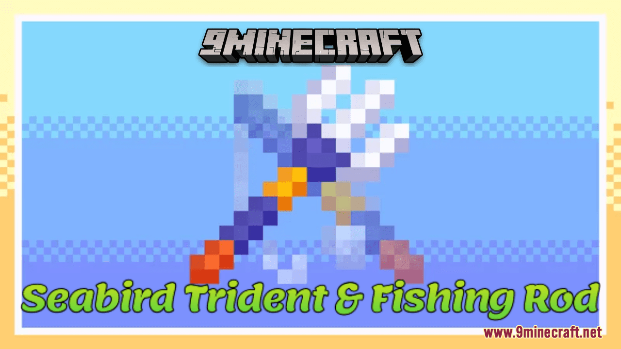 Seabird Trident & Fishing Rod Resource Pack (1.20.6, 1.20.1) - Texture Pack 1