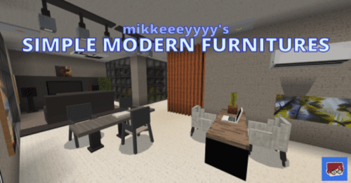 Simple Modern Furniture Addon (1.19) – MCPE/Bedrock Mod Thumbnail