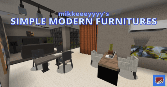 Simple Modern Furniture Addon (1.19) - MCPE/Bedrock Mod 1