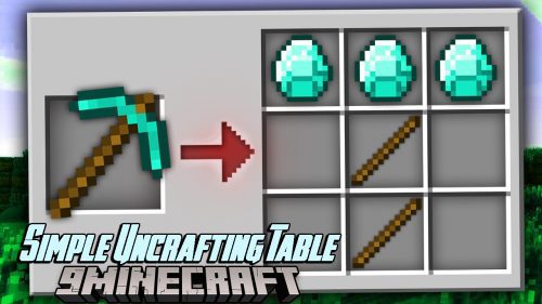 Simple Uncrafting Table Mod (1.20.4, 1.19.4) – Crafting Was Reversed Thumbnail