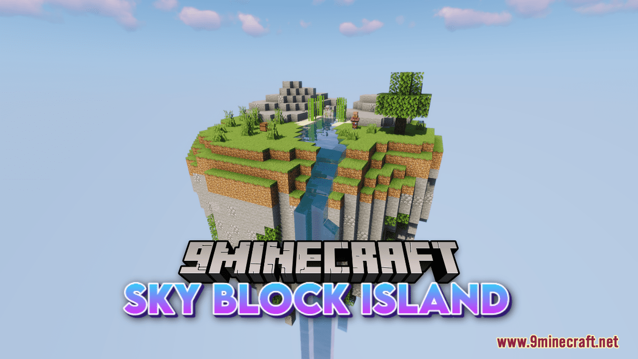 Sky Block Island Map (1.20.4, 1.19.4) - Sky Island with Traders 1