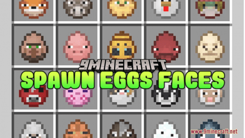 Spawn Eggs Faces Resource Pack (1.20.6, 1.20.1) – Texture Pack Thumbnail