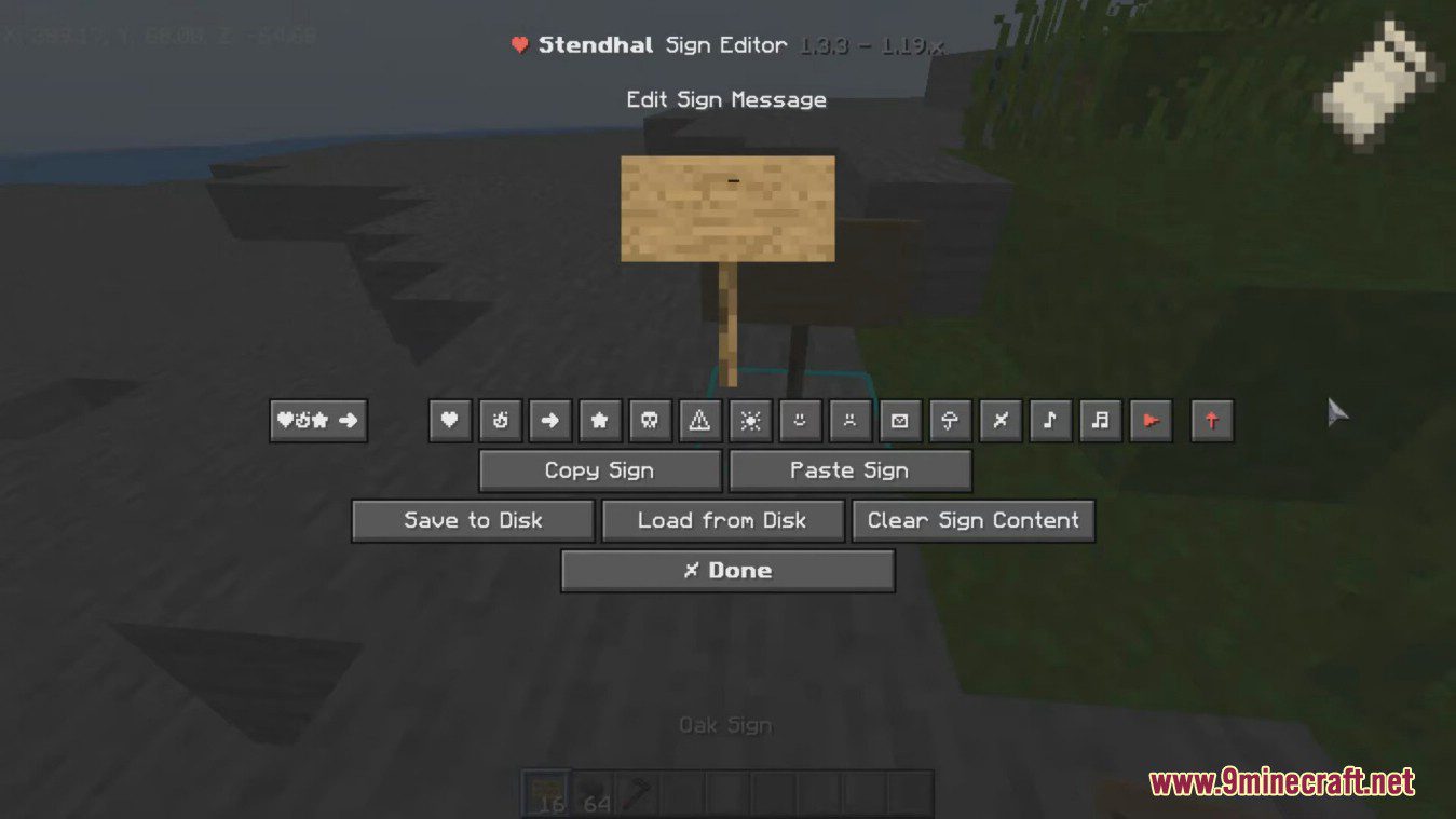 Stendhal Mod (1.20.1, 1.19.4) - Ingame Sign, Chat, Book Editor 7