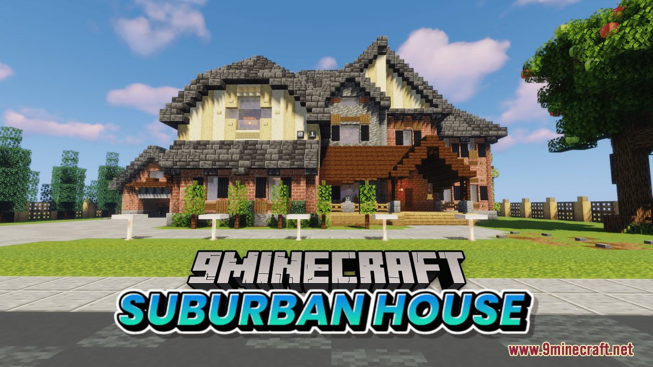 Suburban House Map (1.20.4, 1.19.4) - For A Loving Family 1