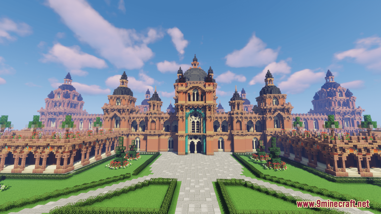 Terracotta Oriental Palace Map (1.19.4, 1.18.2) - Fancy Castle With Garden 5