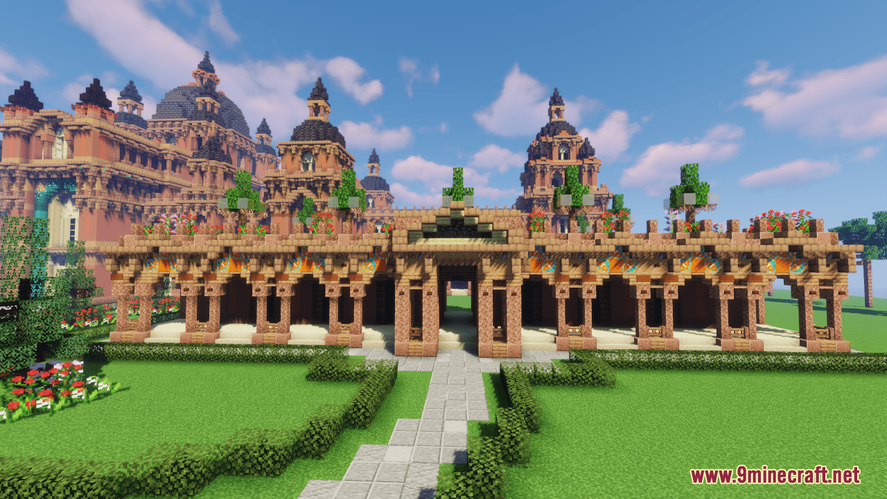 Terracotta Oriental Palace Map (1.21.1, 1.20.1) - Fancy Castle With Garden 6