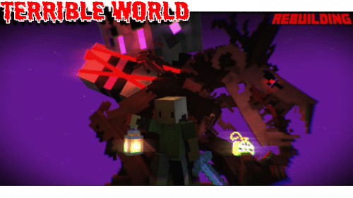 Terrible World: Rebuilding Addon (1.19) – MCPE/Bedrock Mod Thumbnail