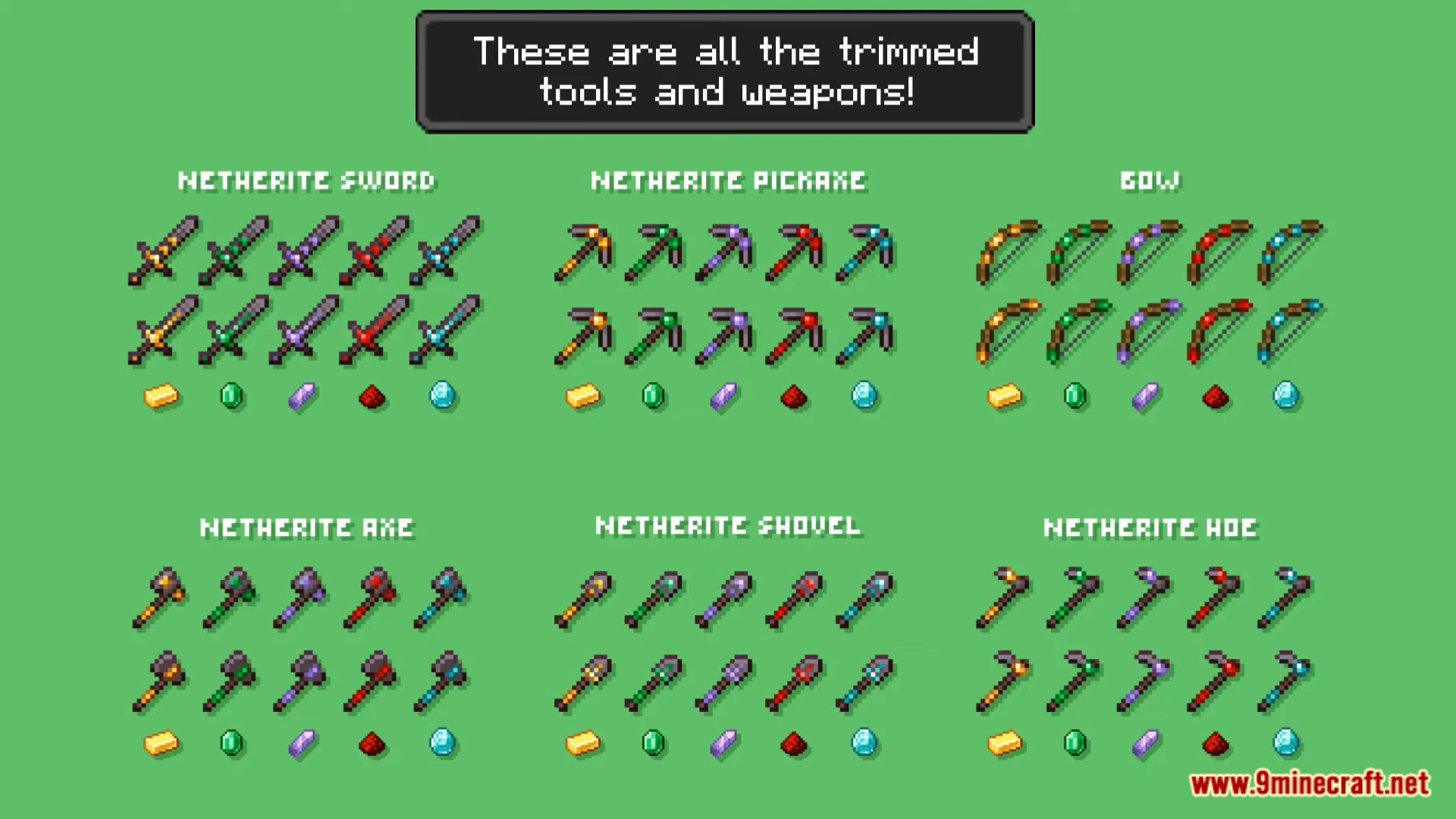 Tool Trims Data Pack (1.21, 1.20.1) - Beautiful Tools! 7