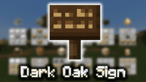 Dark Oak Sign – Wiki Guide Thumbnail