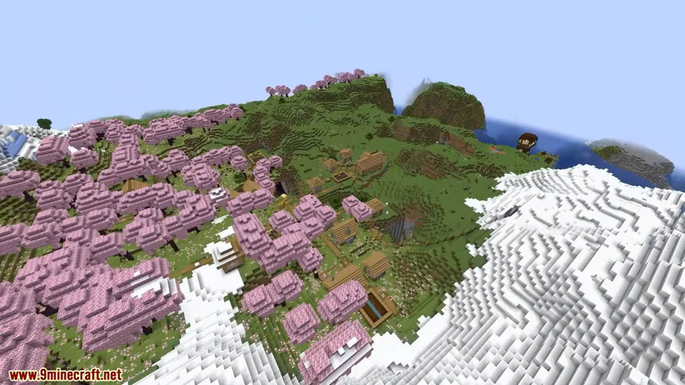 3 Best New Cherry Grove Biome Seeds For Minecraft (1.20.6, 1.20.1) - Java Edition 3