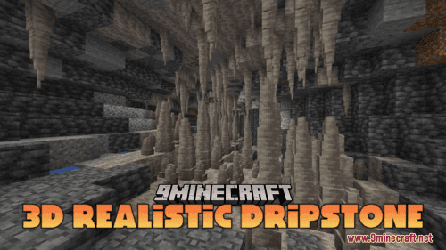 3D Realistic Dripstone Resource Pack (1.20.6, 1.20.1) – Texture Pack Thumbnail