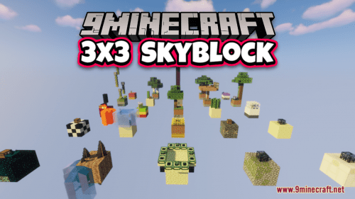 3×3 SkyBlock Map (1.19.4, 1.18.2) – New Unique Challenge Thumbnail