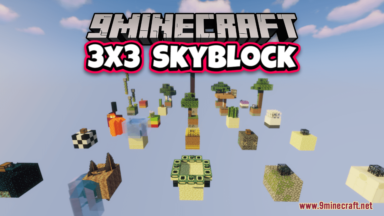 3x3 SkyBlock Map (1.19.4, 1.18.2) - New Unique Challenge 1