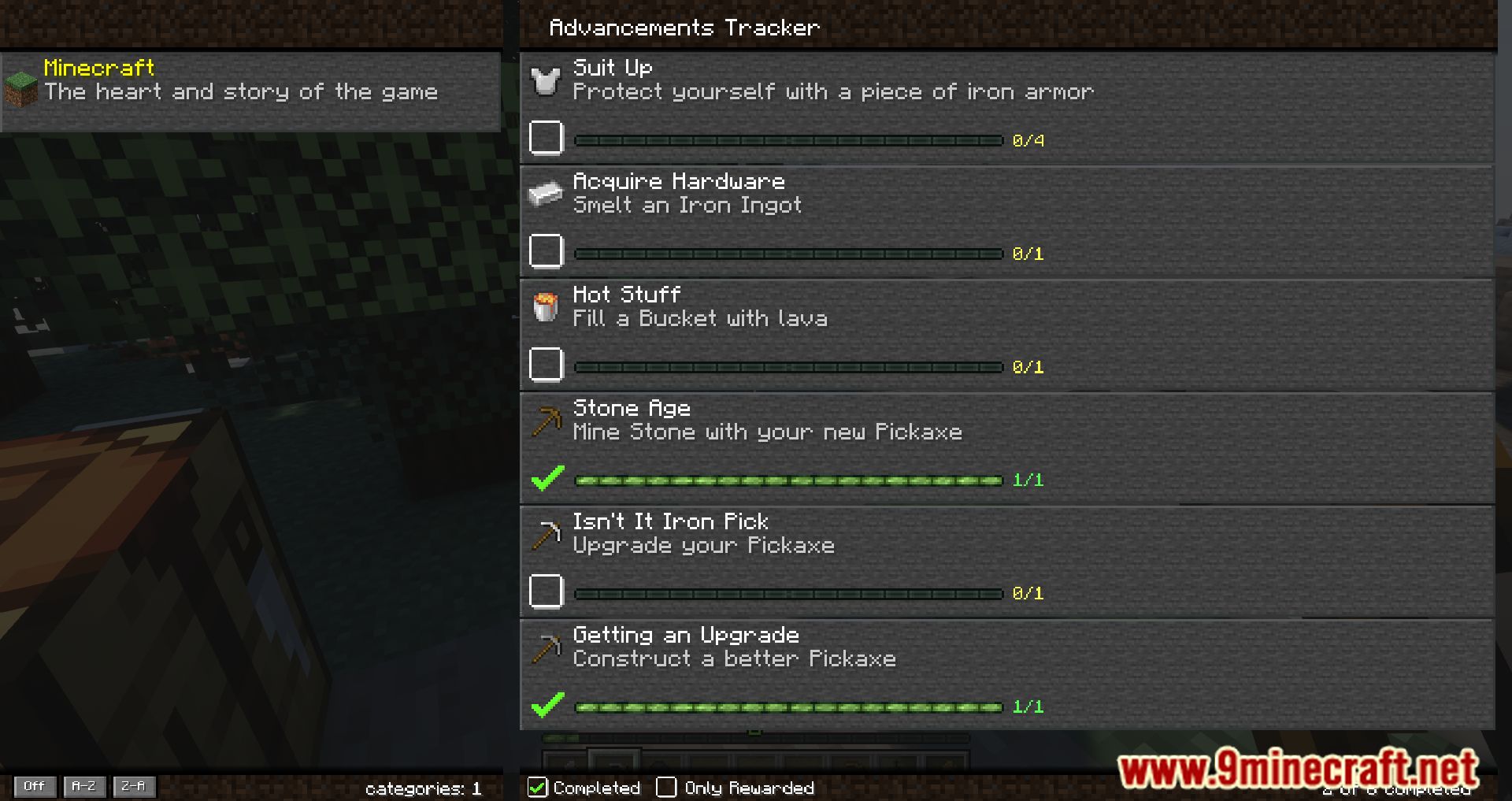 Advancements Tracker and Overview Mod (1.20.1, 1.19.4) - Advancements Overview 9