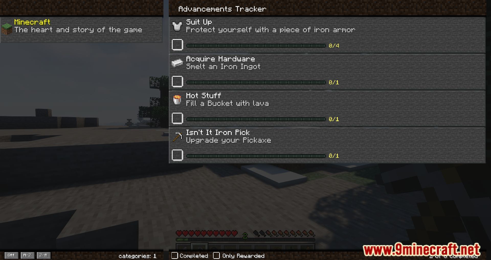 Advancements Tracker and Overview Mod (1.20.1, 1.19.4) - Advancements Overview 12