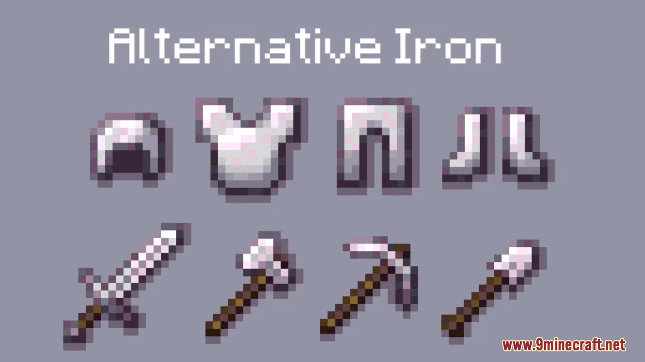 Alternative Iron Resource Pack (1.20.6, 1.20.1) - Texture Pack 1