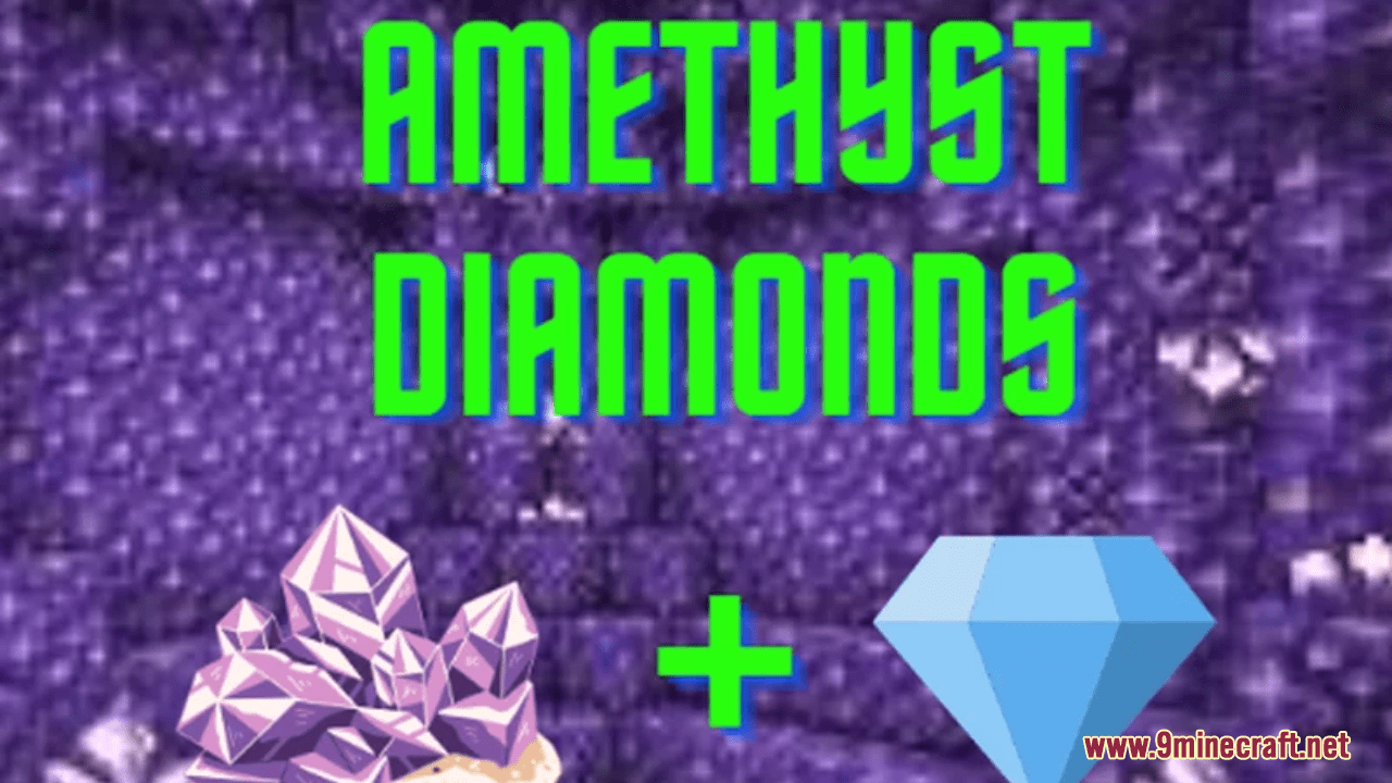 Amethyst Diamonds Resource Pack (1.20.6, 1.20.1) - Texture Pack 1