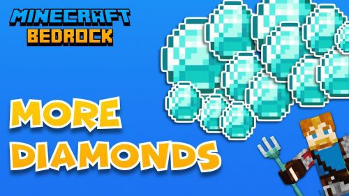 Better Diamond Generation Addon (1.20, 1.19) – MCPE/Bedrock Mod Thumbnail
