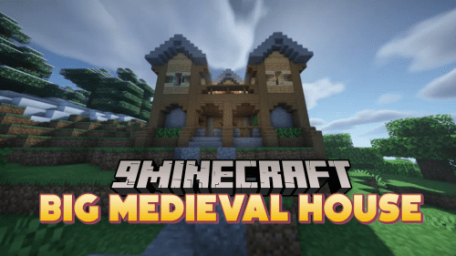 Big Medieval House Map (1.19.4, 1.18.2) – Classic Vibes! Thumbnail