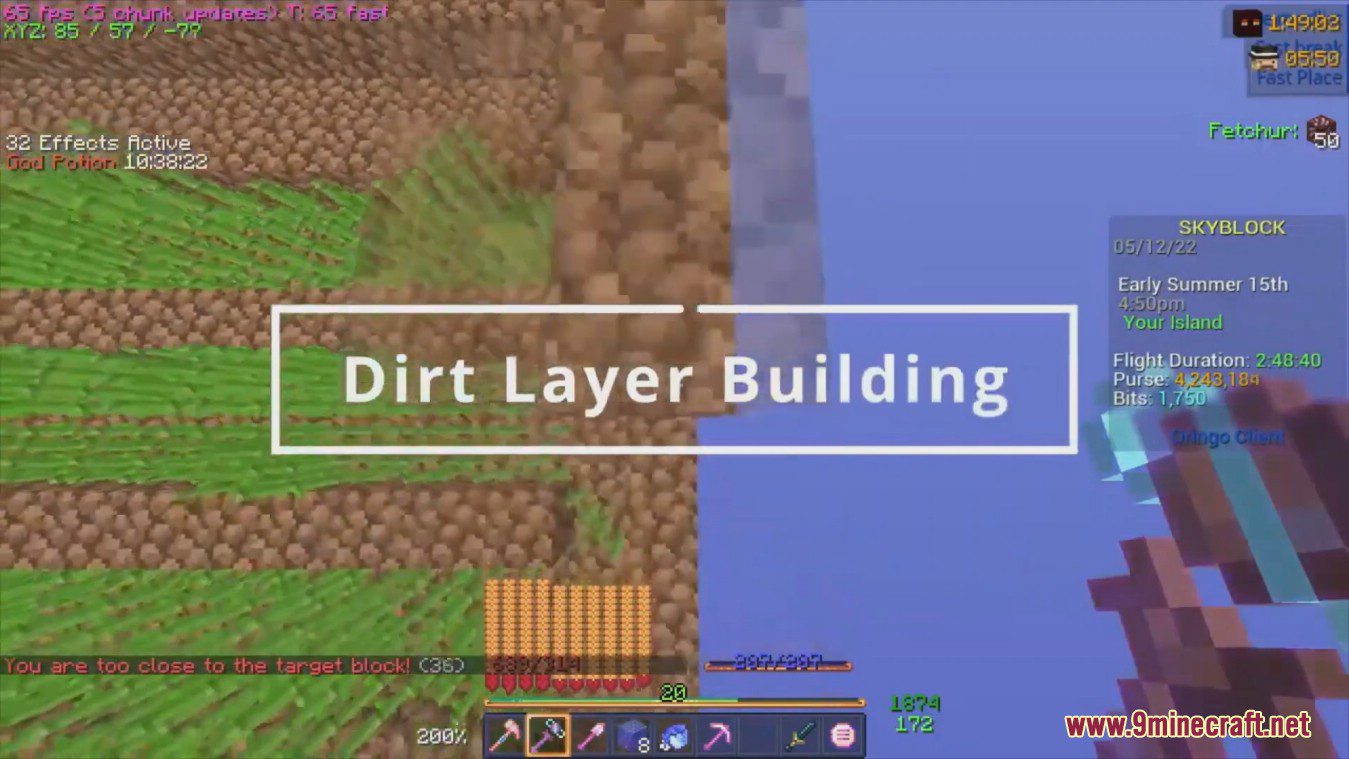 Cane Builder Mod (1.8.9) - Macro Builder for Hypixel Skyblock 7