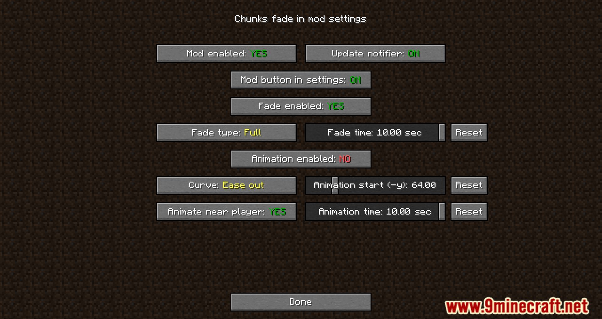 Chunks Fade In Mod (1.20.2, 1.19.4) - Fade-in Animation For Chunks 3