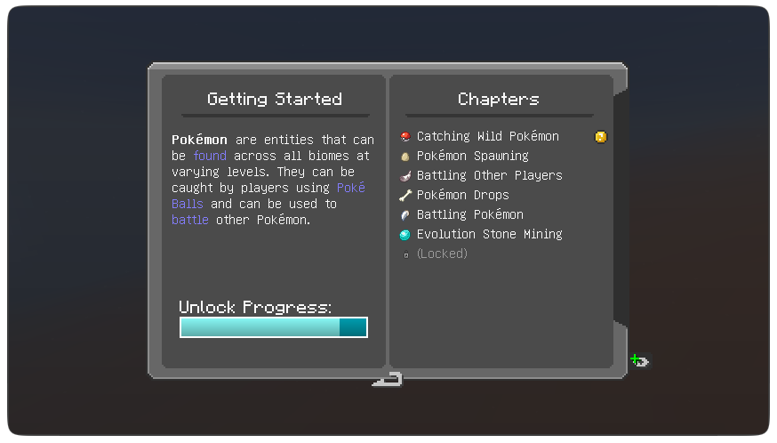 Cobblepedia Mod (1.20.1, 1.19.2) - Poképedia Wiki Book for Cobblemon 6