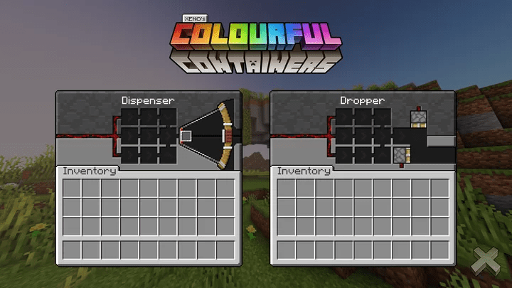 Colorful Containers GUI Pack (1.19) - Java/Bedrock 5