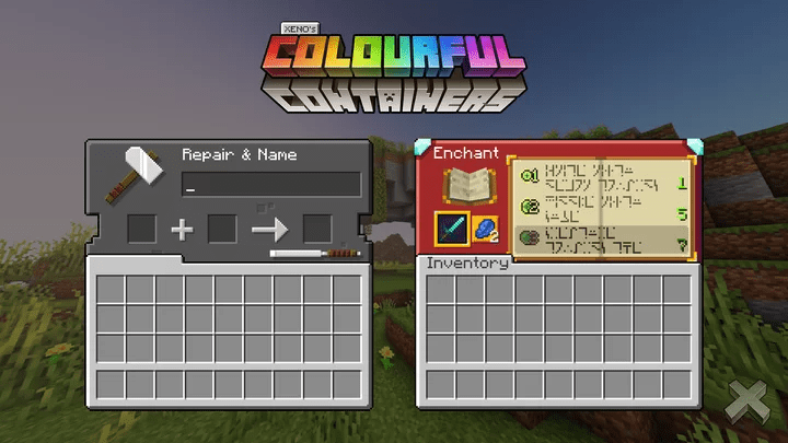 Colorful Containers GUI Pack (1.19) - Java/Bedrock 7