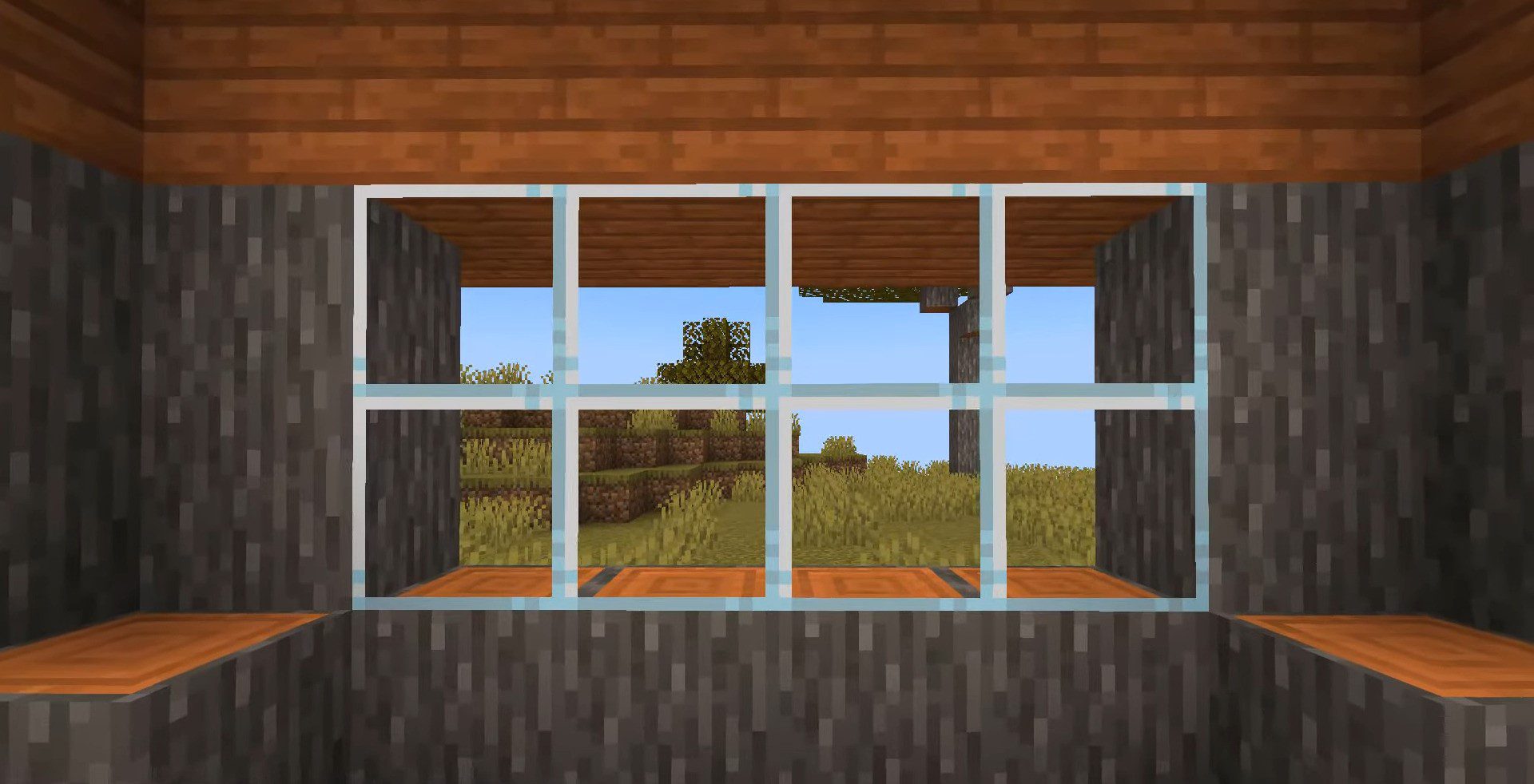 Connected Glass Texture (1.19) - MCPE/Bedrock 3