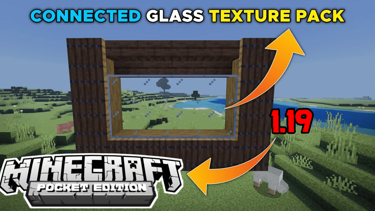 Connected Glass Texture (1.19) - MCPE/Bedrock 1