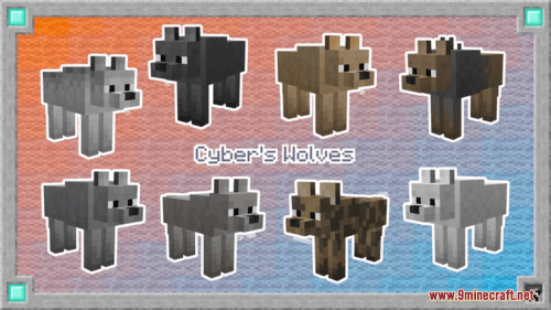 Cyber’s Wonderful Wolves Resource Pack (1.20.6, 1.20.1) – Texture Pack Thumbnail