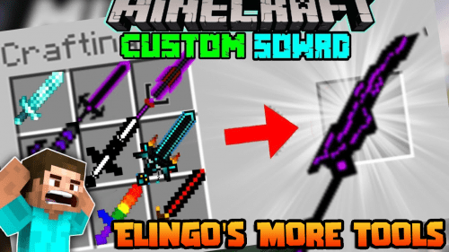 Elingo’s More Tools Addon (1.20, 1.19) – MCPE/Bedrock Mod Thumbnail