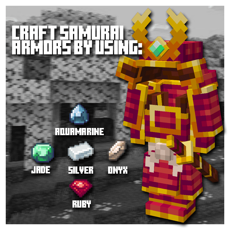 Epic Samurai's Mod (1.20.1, 1.19.2) - 3D Samurai Armor Set 2