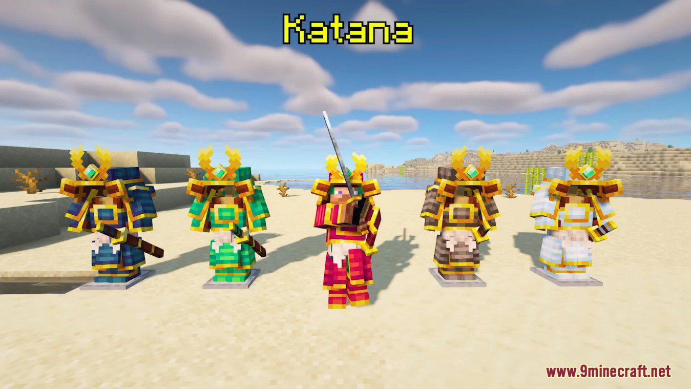 Epic Samurai's Mod (1.20.1, 1.19.2) - 3D Samurai Armor Set 6