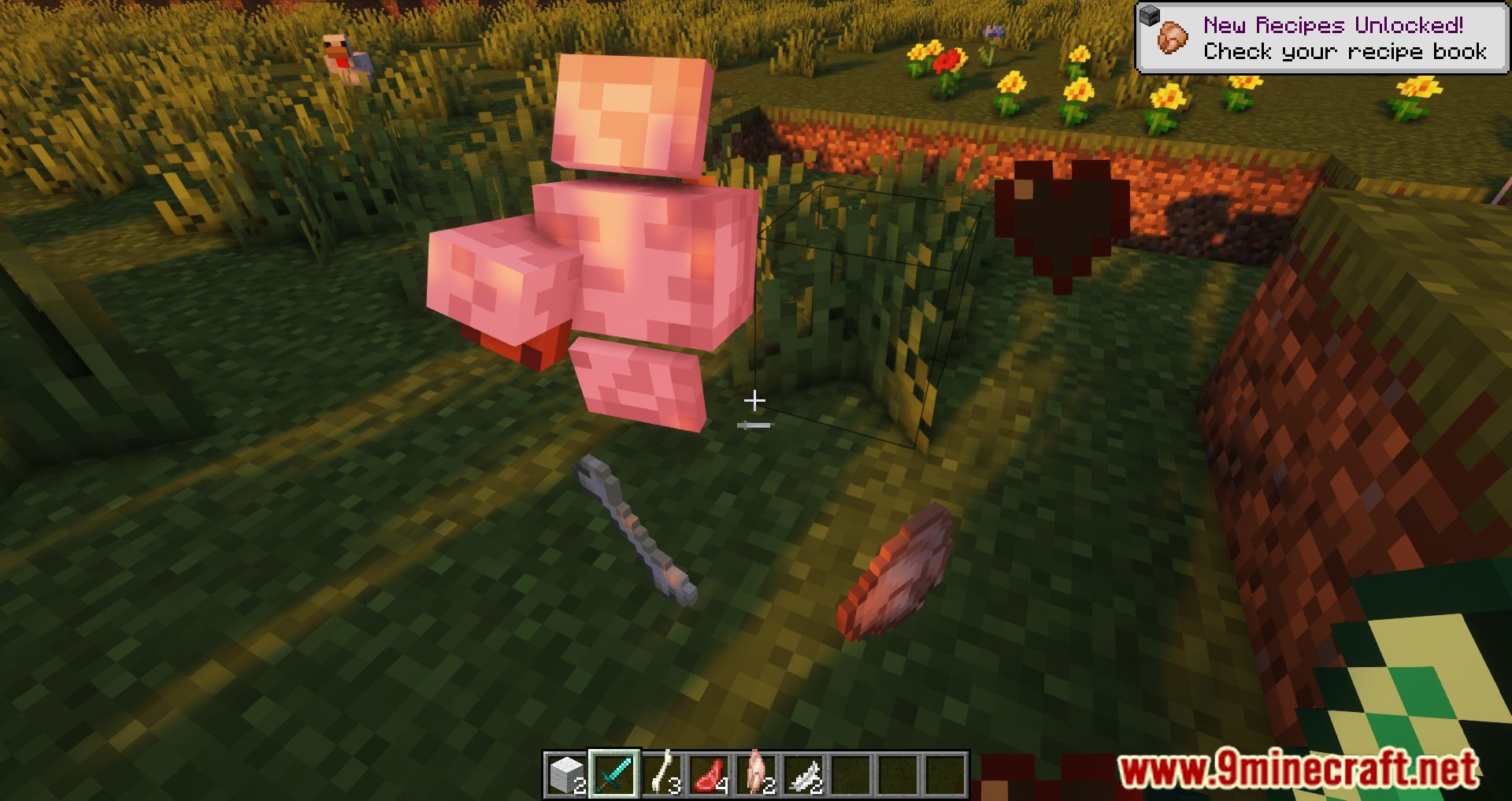 Extra Mob Drops Mod (1.19.2, 1.18.2) - Leather Drops From Pig??? 6