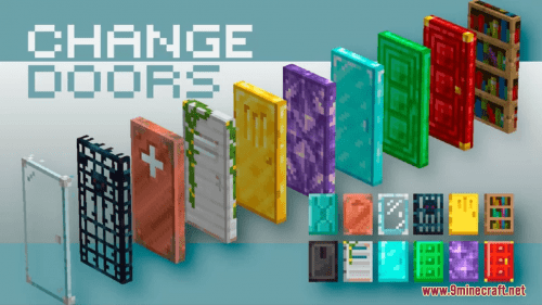 FiMiS Change Doors Resource Pack (1.20.6, 1.20.1) – Texture Pack Thumbnail