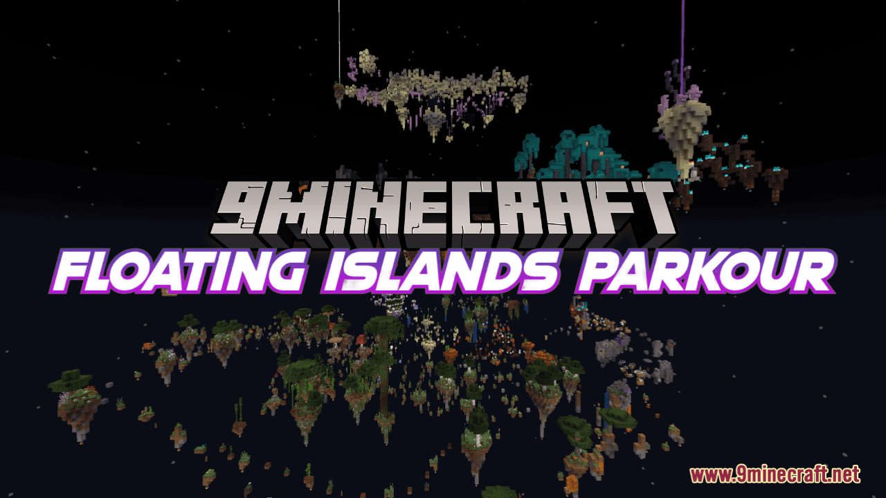 Floating Islands Parkour Map (1.20.4, 1.19.4) - Chill Out In The Night Sky 1