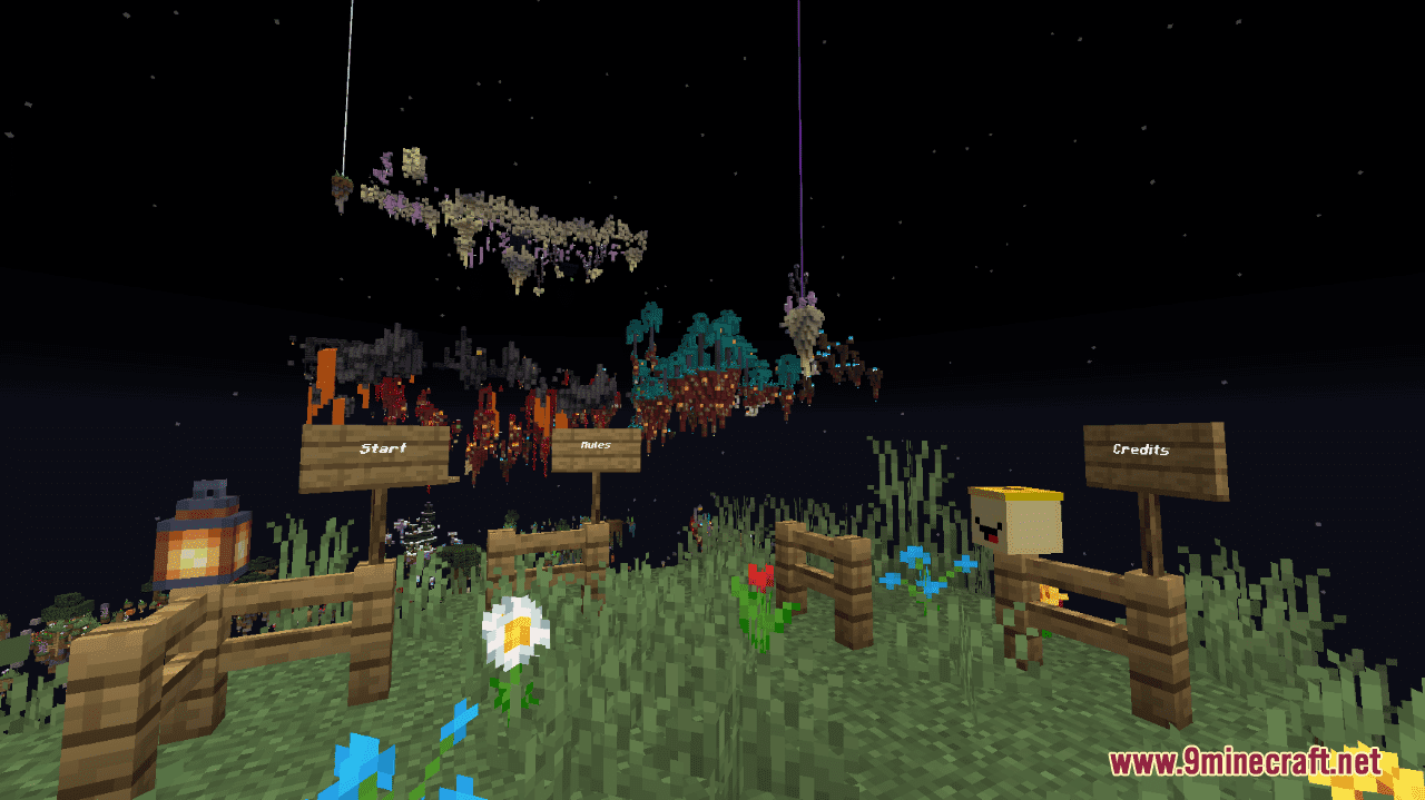 Floating Islands Parkour Map (1.20.4, 1.19.4) - Chill Out In The Night Sky 2