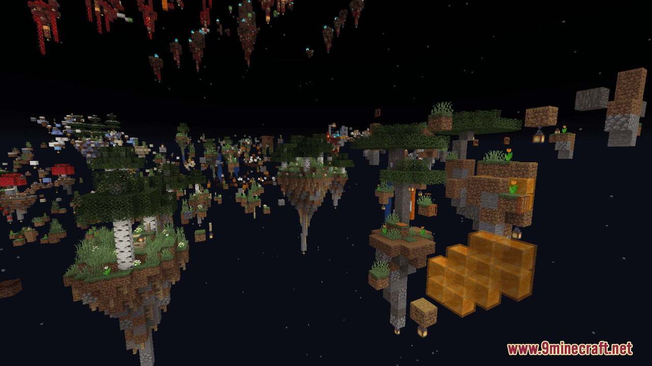 Floating Islands Parkour Map (1.20.4, 1.19.4) - Chill Out In The Night Sky 4