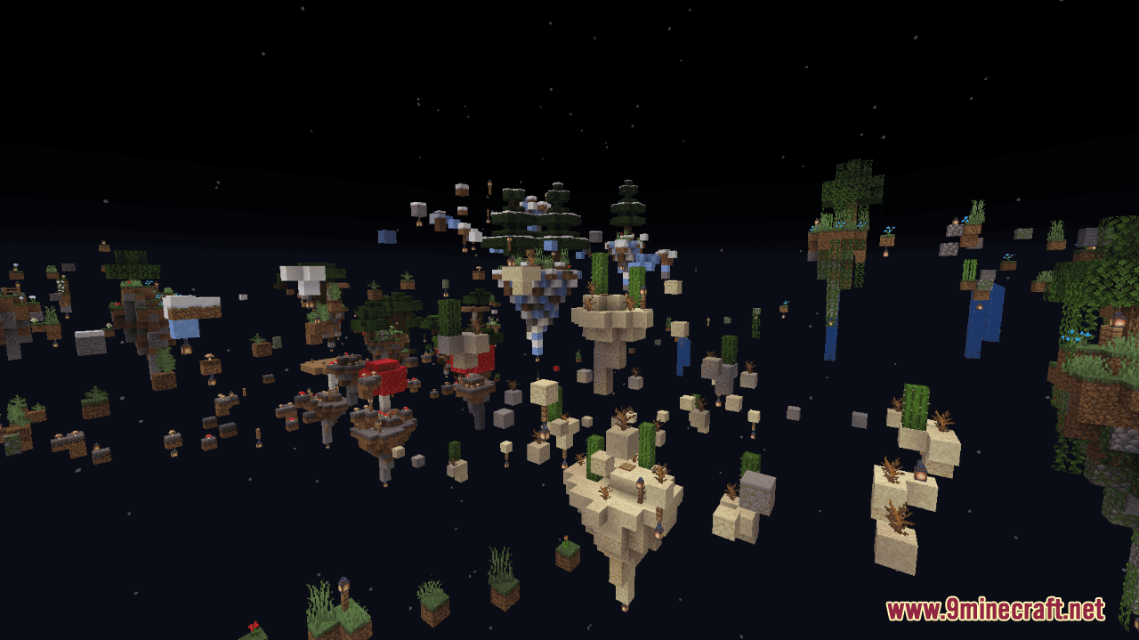 Floating Islands Parkour Map (1.20.4, 1.19.4) - Chill Out In The Night Sky 6