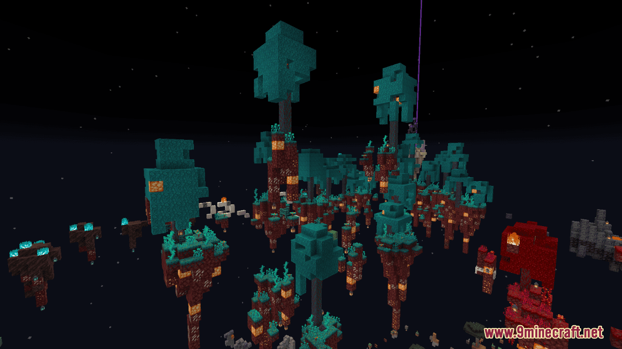 Floating Islands Parkour Map (1.20.4, 1.19.4) - Chill Out In The Night Sky 9
